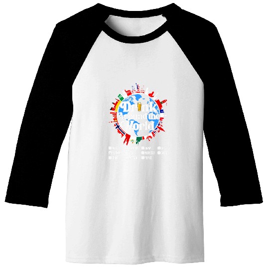 Beer Fun Vacation Drinking Countries International National Beer Day Baseball Tees