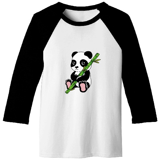 Panda Pet cute baby bamboo panda Baseball Tees