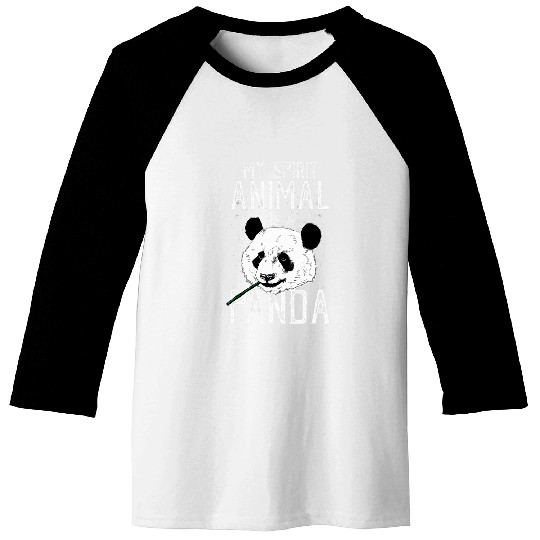 Panda Pet cute bamboo eating little panda with saying Baseball Tees