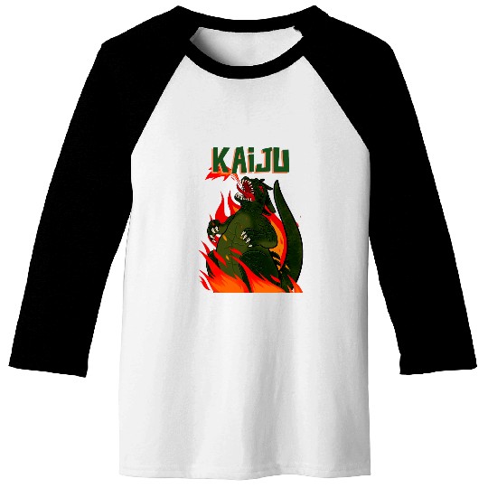 Japanese Tattoo Art Kaiju Baseball Tees