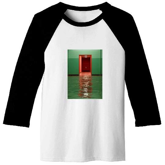Liminal Spaces Weirdcore Dimensional Swim Illusion Baseball Tees