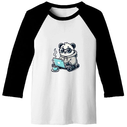 Panda Pet Cute Productive Panda Funny Kawaii Cat Lover 1 Baseball Tees