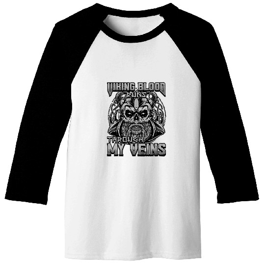 Norse Viking Mythology Design for Viking Warriors 79 Baseball Tees