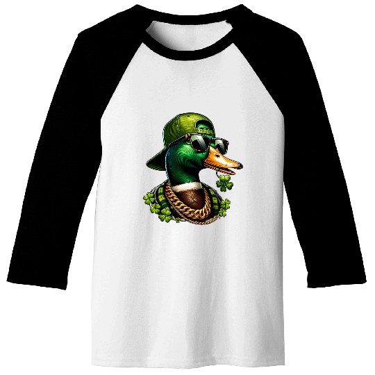 Saint Patricks Call Me Lucky Mallard Duck St Patricks Day 1 Baseball Tees