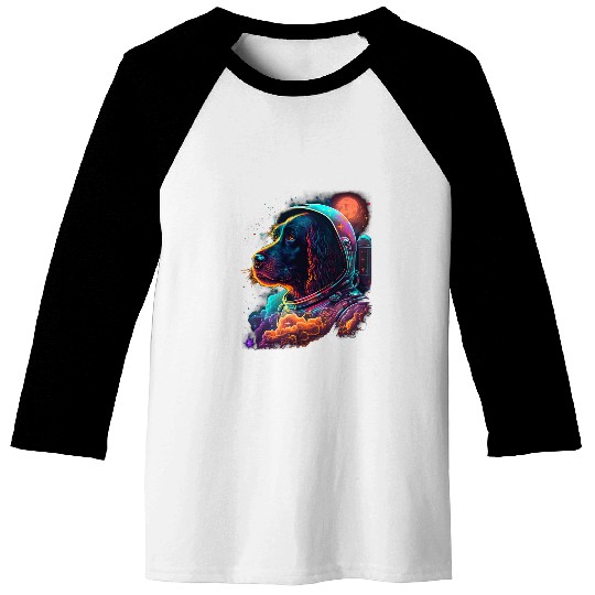 Astronauts Gordon Setter dog Space Galaxy Baseball Tees