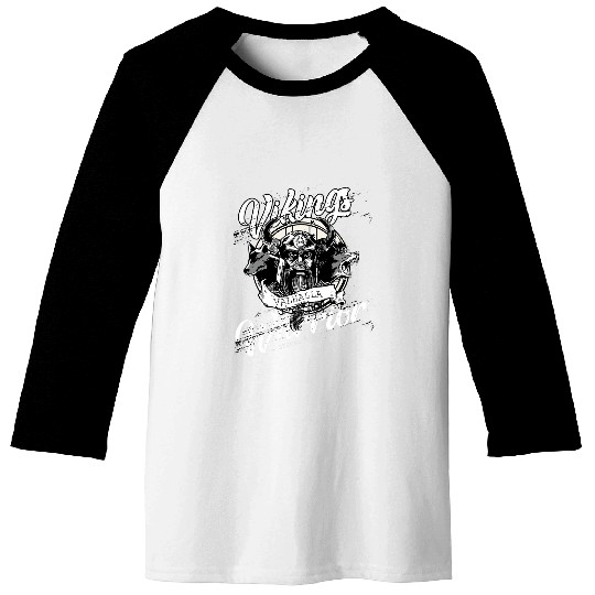 Viking and Warrior Muscles like Thor Nordic Gods Valhalla 6 Baseball Tees
