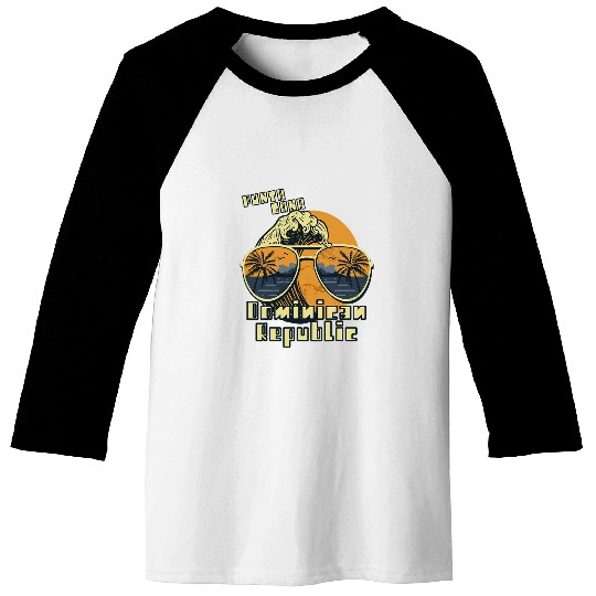 Sunglasses Dominican Republic Punta Cana Surfing Vacation Baseball Tees