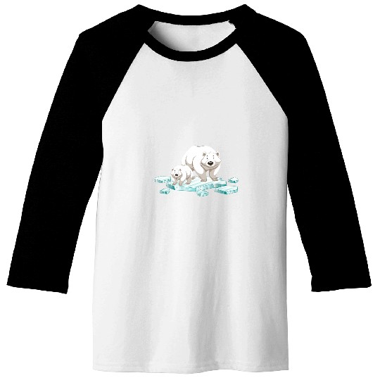 Bear Pet Polar bear north pole polar bear environmental protection 2 Baseball Tees