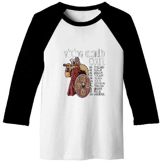 Viking Tour Vikings Valhalla Odin for a Men and Women 3 Baseball Tees