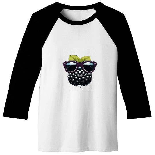 Sweetness Sprouts Here Cute Blackberry Baseball Tees