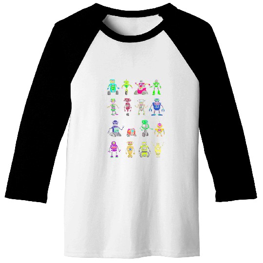 Futuristic Robotics AI Artificial Intelligence Robot Baseball Tees