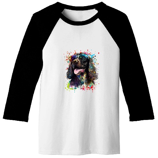 Boykin Spaniel Colorful Boykin Spaniel Baseball Tees