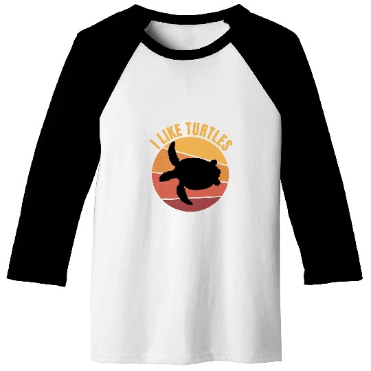 Turtle Pet I Like Turtles Tortoise Turtle Pet Owner Baseball Tees