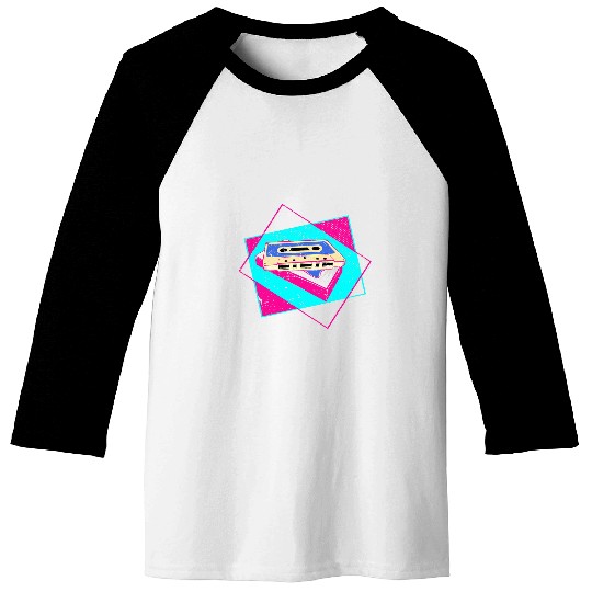 1990s Art vintages 80s Generation Retro Cassette Vaporwave Baseball Tees