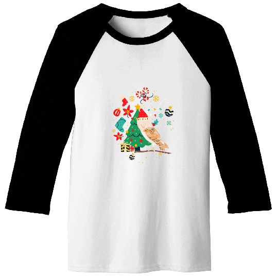 Owl Pet Ugly Christmas Gingerbread Stocking Holly Baseball Tees