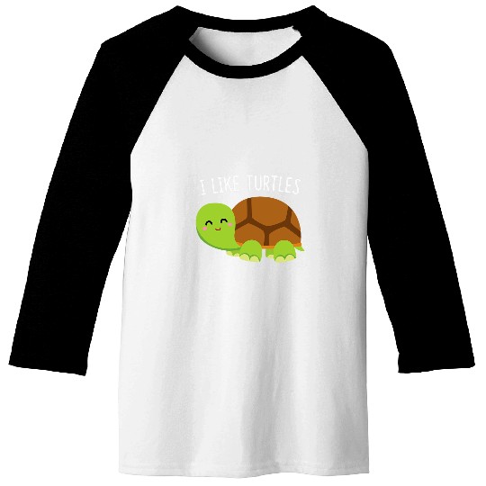 Turtle Pet I like turtles turtle 1 Baseball Tees