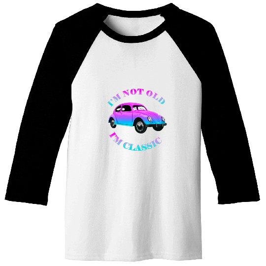 Old School Classic Car Baseball Tees
