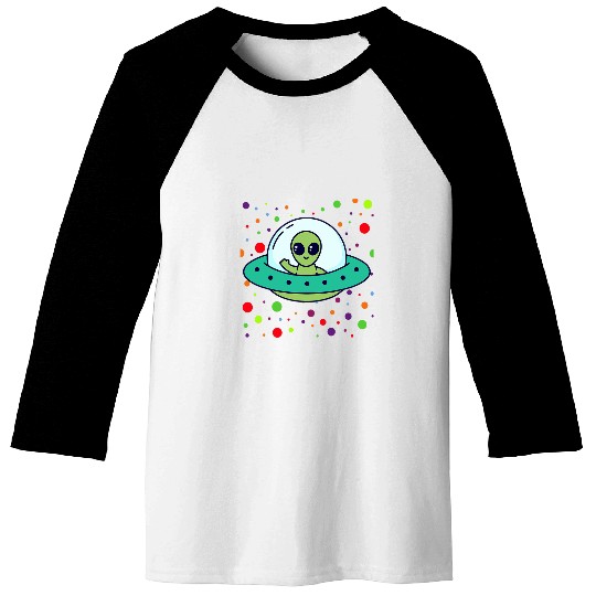 Alien Spotted Spotty Dot Colored Spot Dotted Baseball Tees