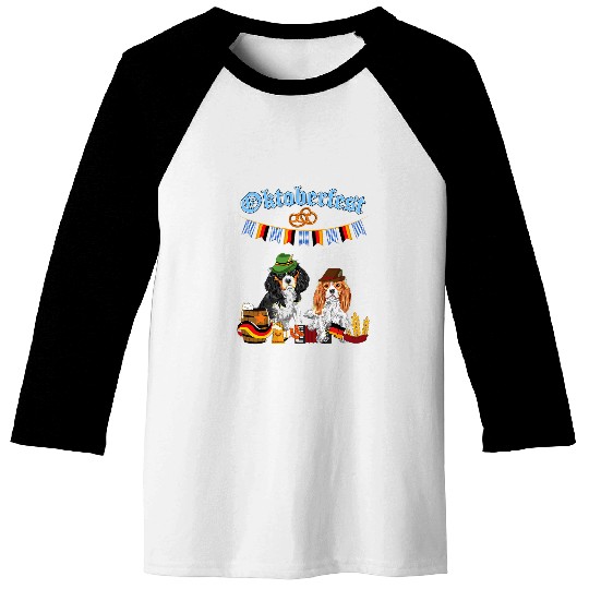 Cavalier King Charles Spaniel Oktoberfest Baseball Tees