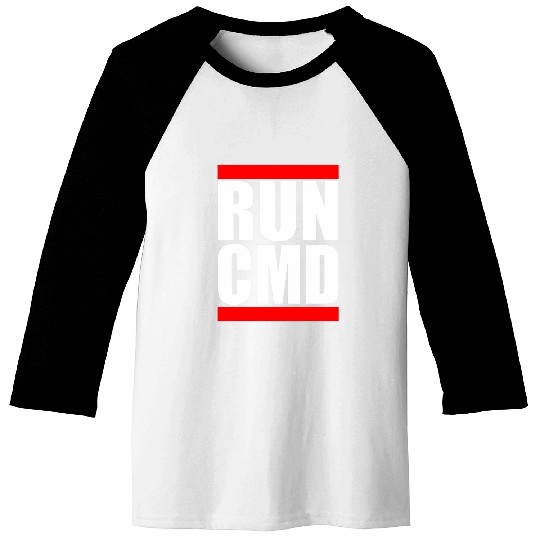 Run CMD Funny Software Developer Programmer 1 Baseball Tees