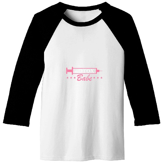 Botox Babe Skin Beauty nurses Clinic Doctor Baseball Tees