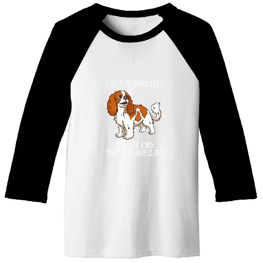 Cavalier King Charles Spaniel Ruby Gifts   I Just Love Baseball Tees