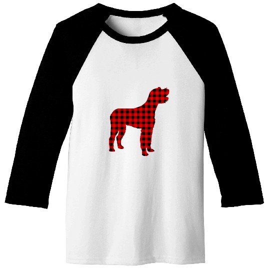 buffalo plaids German Wirehaired Pointer Dog Christmas Pajama Baseball Tees