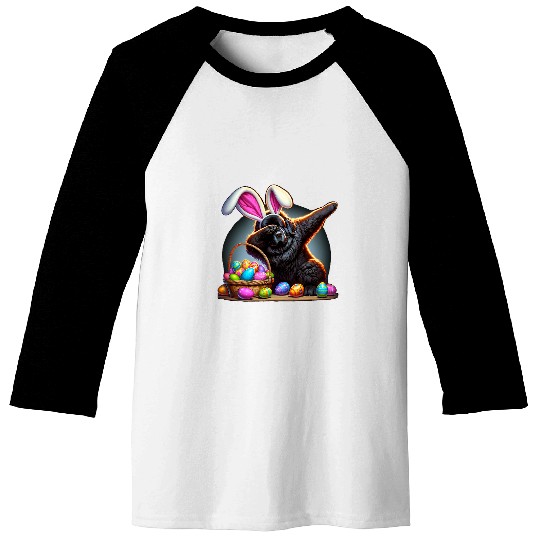 Dabbings Easter Bunny Newfoundland Dog 1 Baseball Tees