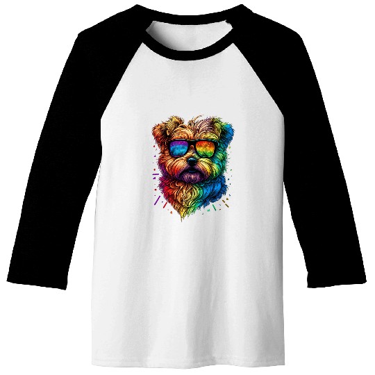 LGBT Gay Pride Norfolk Terrier dog Baseball Tees