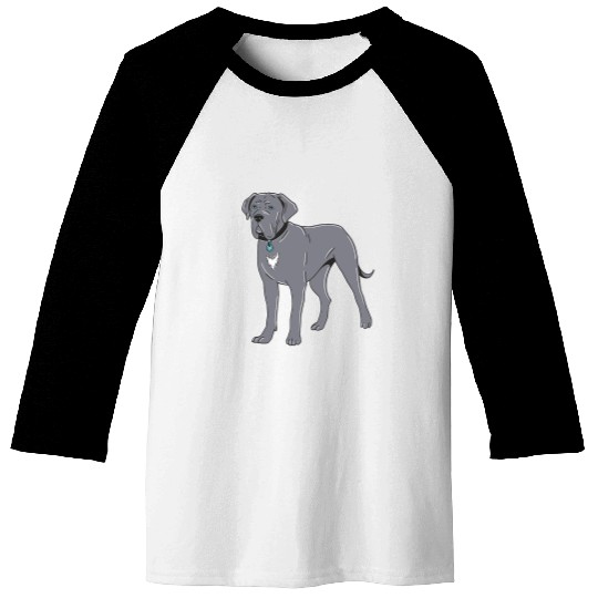 Cane Corso Grey Blue Eyes Baseball Tees
