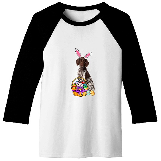 Easter Egg Funny German Shorthaired Pointer Easter Baseball Tees