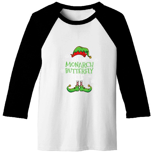 Im The Monarch Butterfly Elf Christmas Baseball Tees