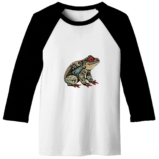 Frog Native American Indian Style Art Pacific Northwest 1 Baseball Tees