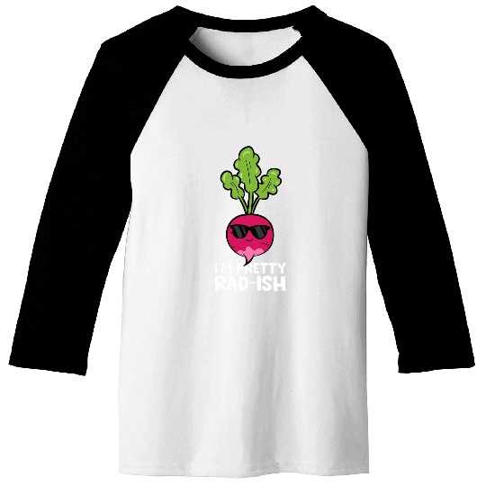Lacrosse Gift Im Pretty Radish Vegetable Pun Love Radish Baseball Tees