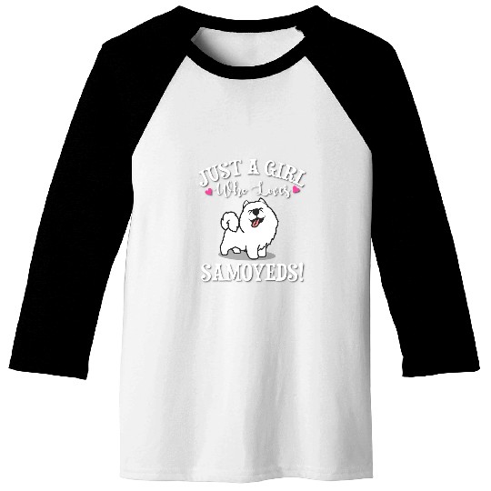 Dog Samoyed lover 2 Baseball Tees