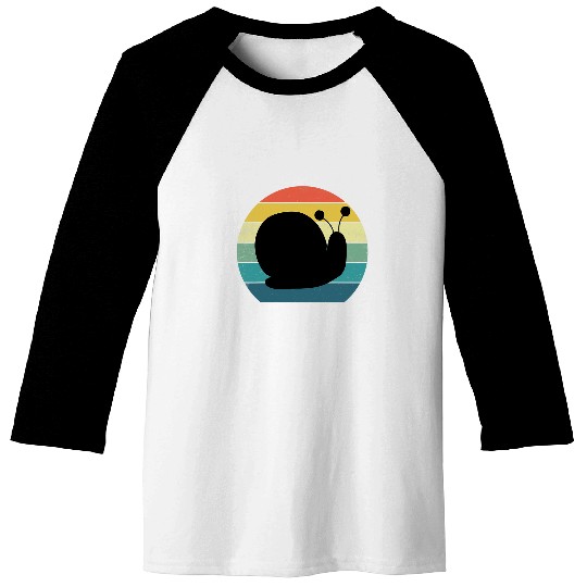 Snail Slow Shell Retro vintages 70s 80s Baseball Tees