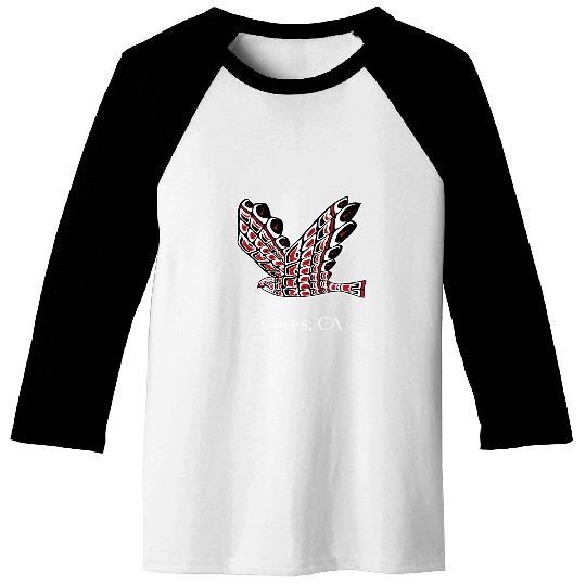 Ceres RedTailed Hawk Native American Bird of Prey Art Baseball Tees