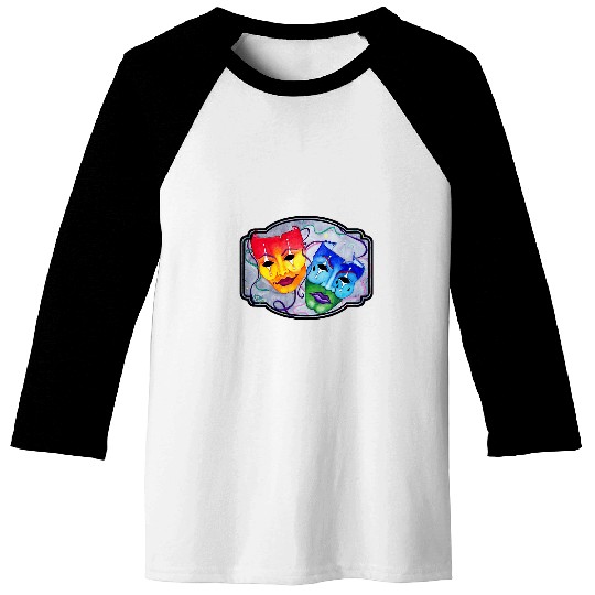 Comedy and Tragedy Baseball Tees