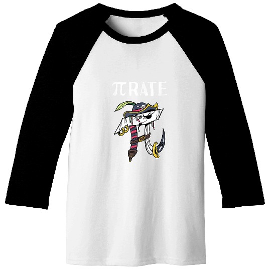 Math Pirate Pi Baseball Tees