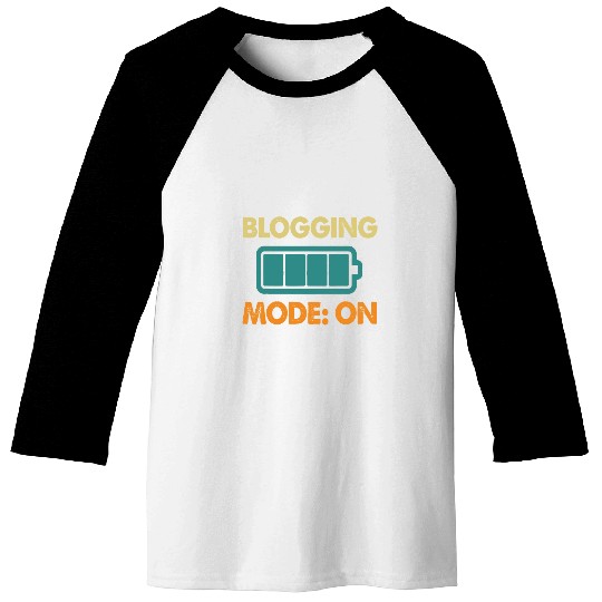 Blogging Mode On Food Blogger Baseball Tees