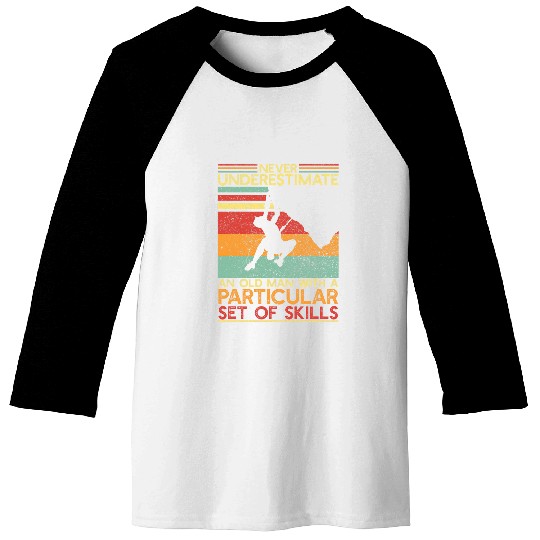 Rock Climbing Dad Indoor Rock Climber Bouldering Grandpa Baseball Tees