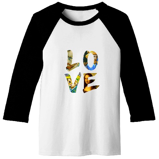 LOVE Art Painting Lover Baseball Tees