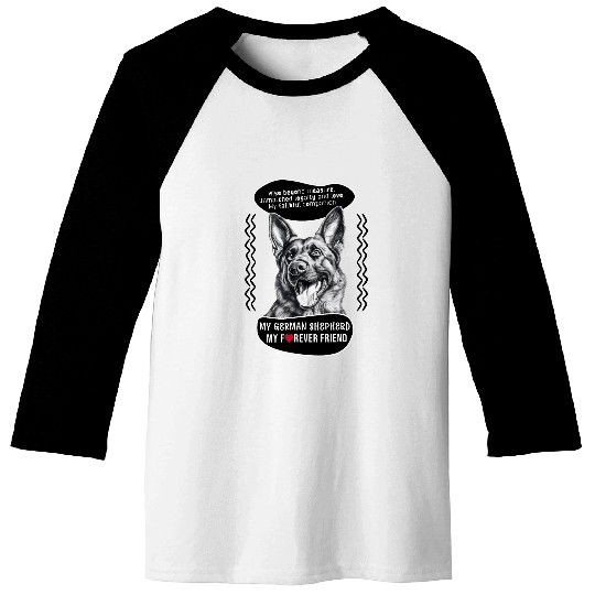 German Shepherd 3 Baseball Tees