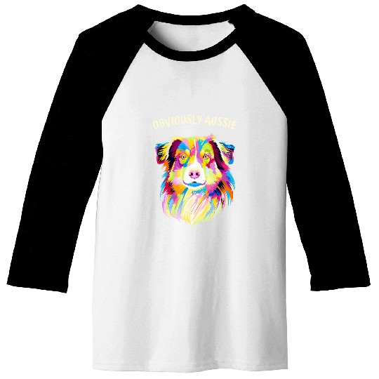 Obviously Aussie Australian Shepherd Funny 1 Baseball Tees