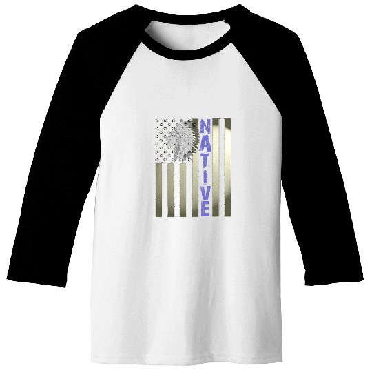 Native American Day vintages Flag USA 1 Baseball Tees