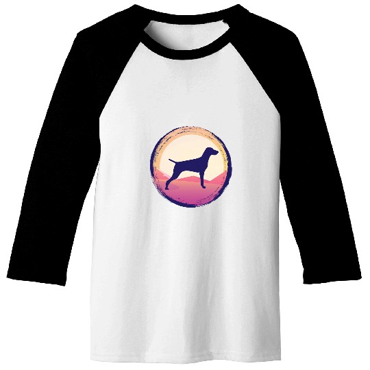 Weimaraner Dog Retro 36 Baseball Tees