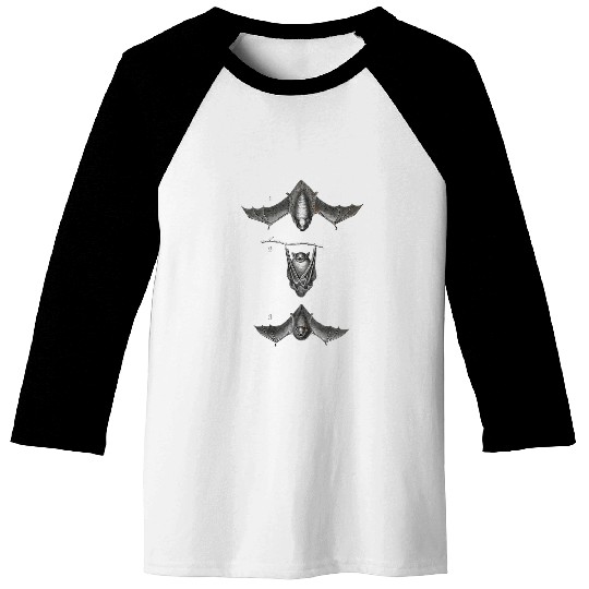 Retro vintages Horror Movie Bat Illustration Baseball Tees
