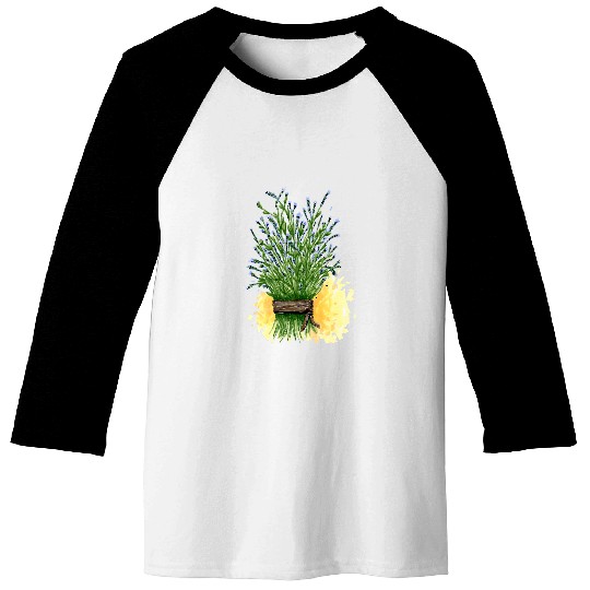 Lavender Bunch Artist Sketch Design Baseball Tees
