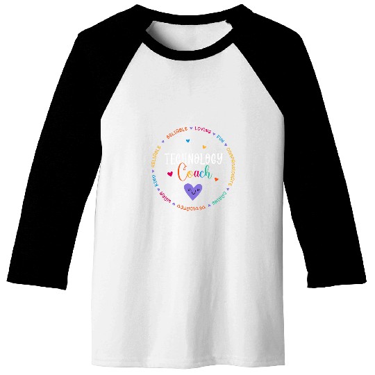 Technology Coachs Crew Tech learning Matching Baseball Tees