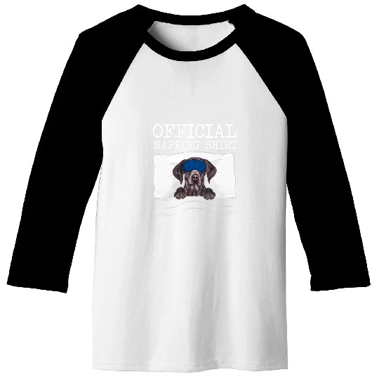 Sleeping German Shorthaired Pointer Sleep Official Napping Baseball Tees